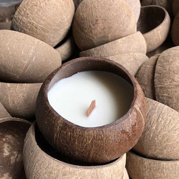Chandelle Treo Bamboo - Bol noix de coco