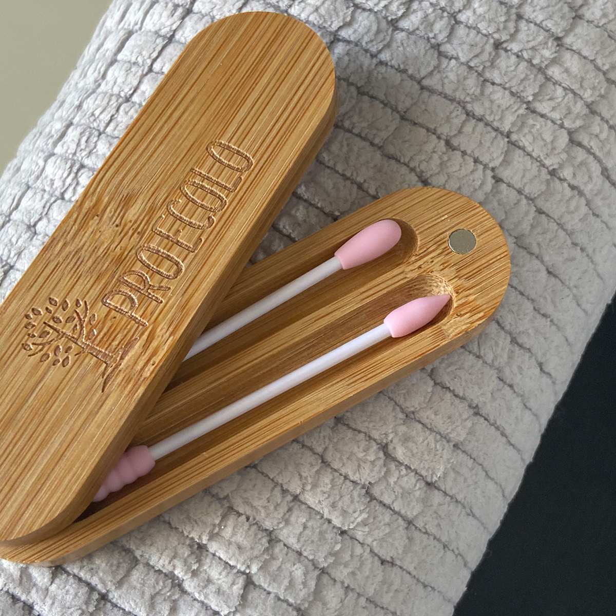 Sunydog-Coton-tiges en Silicone bâton réutilisable Portable et nettoyable  Oreille Coton-Tige à Friction Rugueuse pour Le Nettoyage des Oreilles
