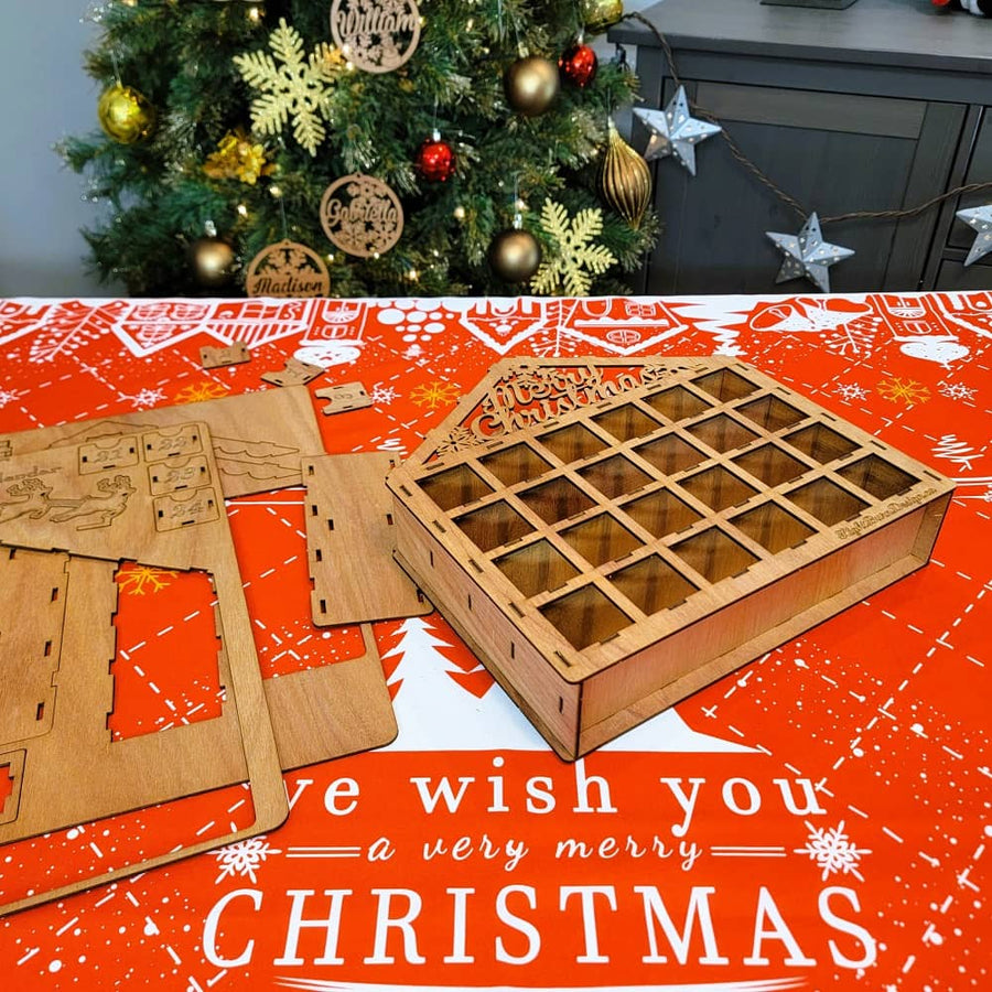DIY wooden advent calendar reusable