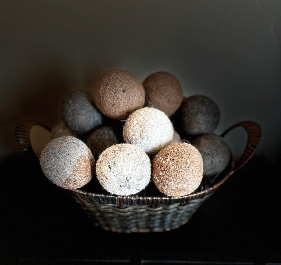 Trio balles de séchage tissées à la main