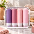 Bouteilles de voyage en silicone 90 ml | Ensemble de 4