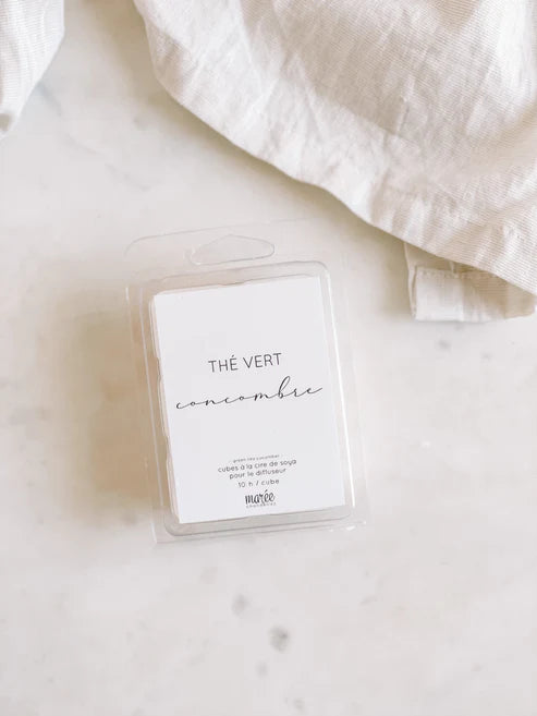 Cubes de cire de soya écologiques et vegan