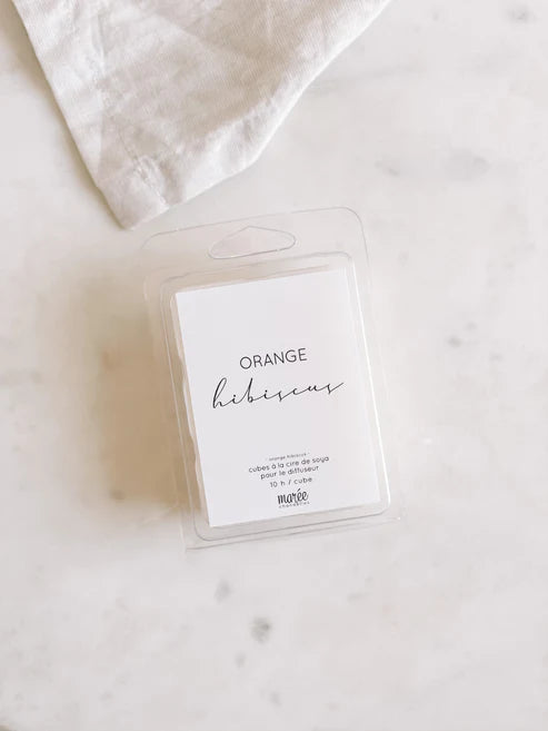 Différentes fragrances de cubes de cire Marée Chandelles