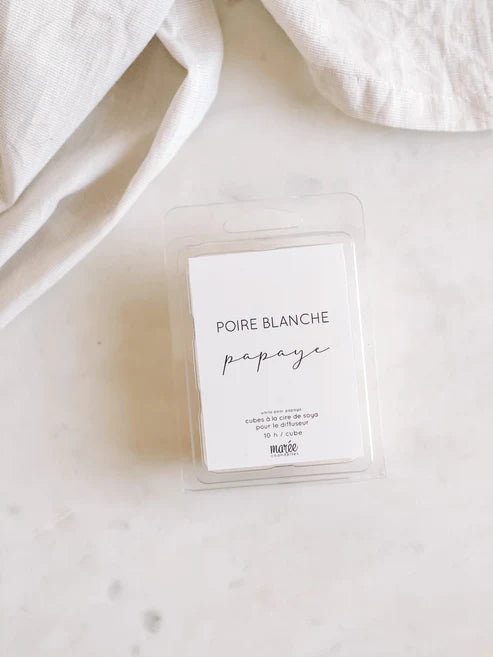 Cube de cire avec diffusion parfumée longue durée