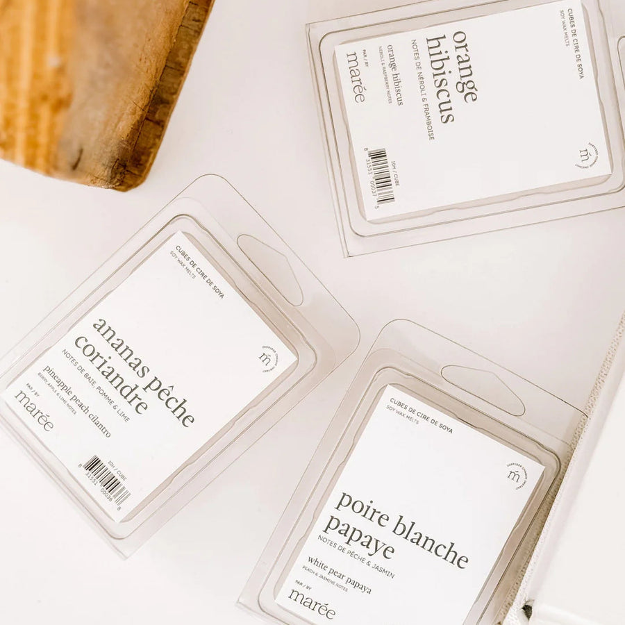 Cube de cire créant une ambiance chaleureuse dans la pièce