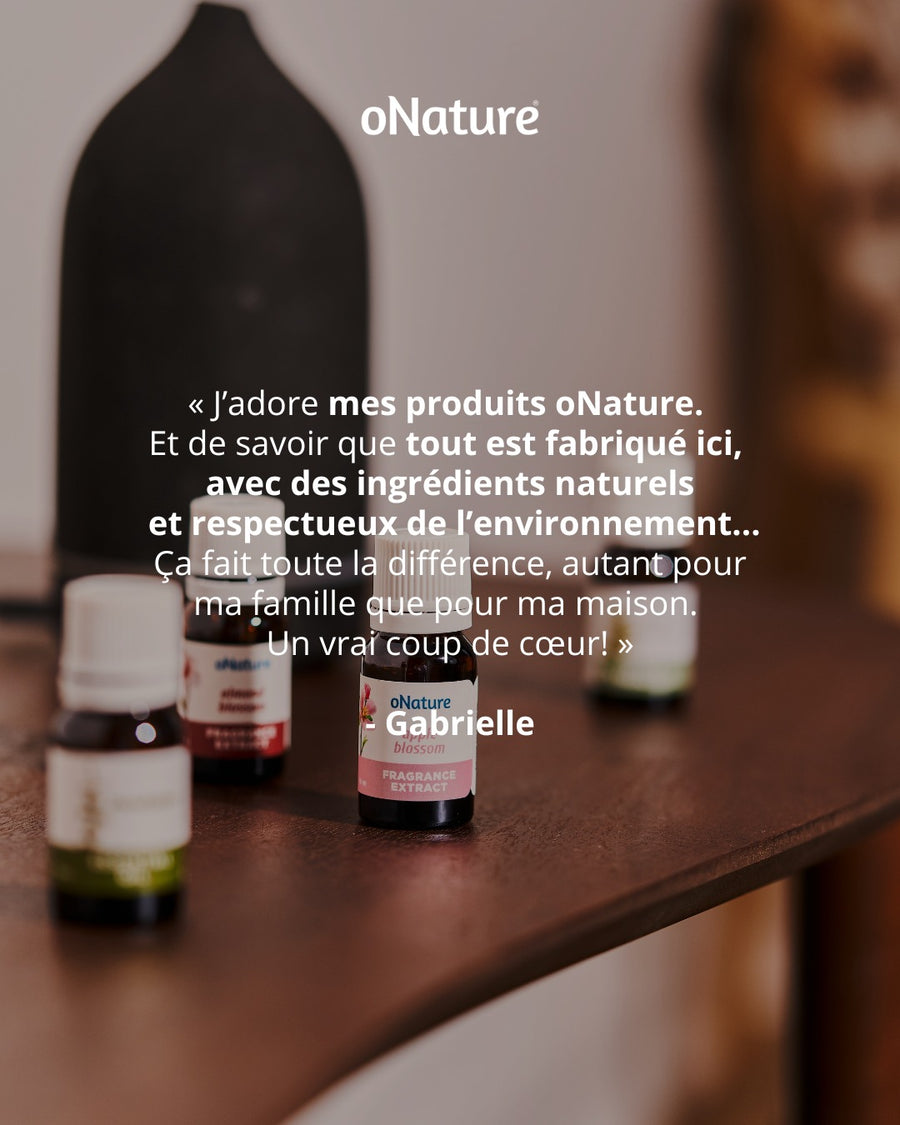 Extrait de senteur oNature – flacon de fragrance naturelle, compatible avec diffuseurs ProEcolo
