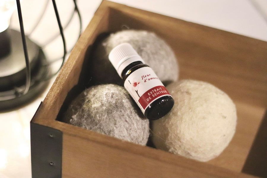 extrait de senteur parfait pour vos balles de sechage et une lessive fraiche