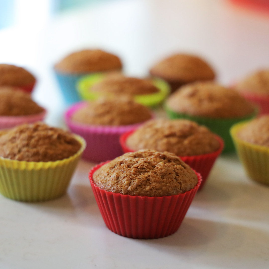 Moules Muffins Silicone Réutilisables Caissettes - 4 Couleurs Lot De 24 Moules Muffins Silicone Réutilisables Caissettes - 4 Couleurs Lot De 24