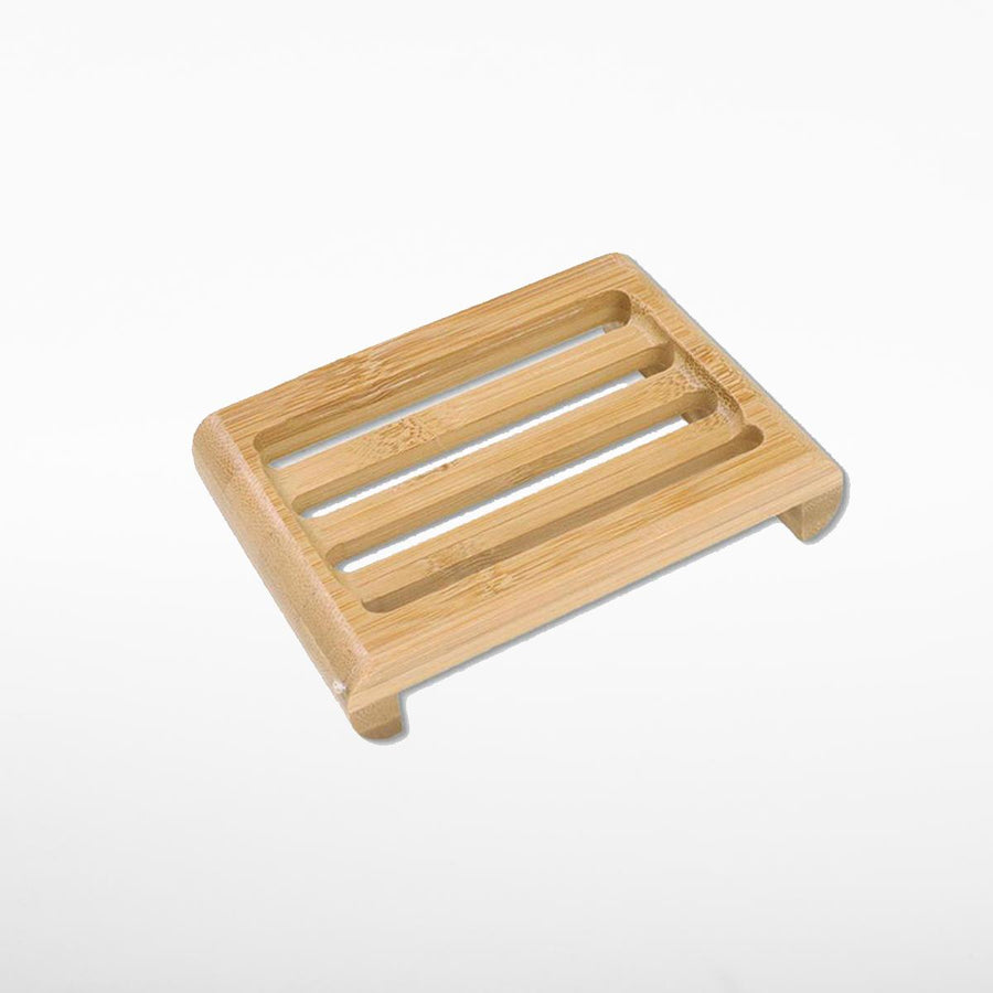 Pandoo Porte-Savon Bambou Naturel – Égouttoir Écologique Pour Savon, Éponge & Gommage – Sans Plastique