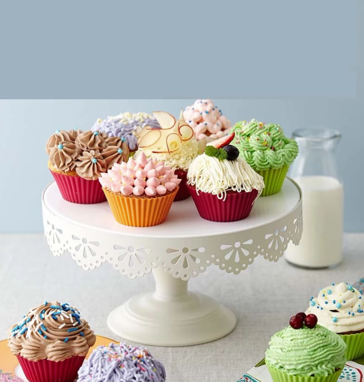 Lot de 24 Moules à Muffins Silicone, réutilisables moule cupcake et  antiadhésifs pour cupcakes, plateau à pudding, Anti-adhésif, 4 Couleurs